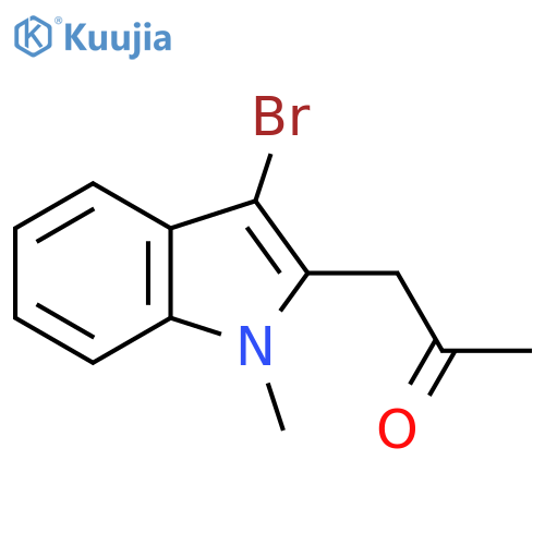 1-(3-bromo-1-methyl-1H-indol-2-yl)propan-2-one structure
