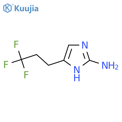 5-(3,3,3-trifluoropropyl)-1H-imidazol-2-amine structure