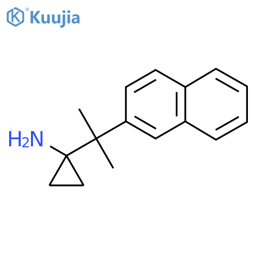 1-2-(naphthalen-2-yl)propan-2-ylcyclopropan-1-amine structure