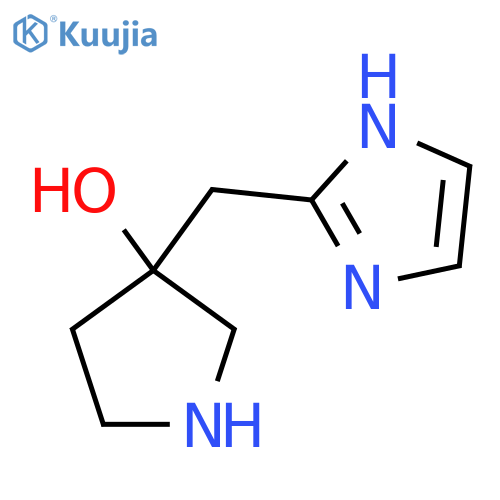 3-(1H-imidazol-2-yl)methylpyrrolidin-3-ol structure