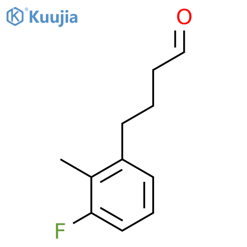 4-(3-fluoro-2-methylphenyl)butanal structure