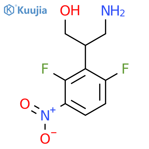 3-amino-2-(2,6-difluoro-3-nitrophenyl)propan-1-ol structure