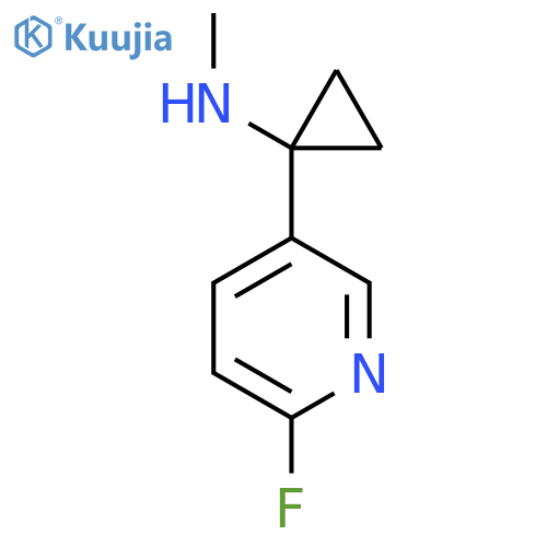 1-(6-fluoropyridin-3-yl)-N-methylcyclopropan-1-amine structure