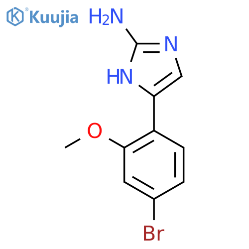 5-(4-bromo-2-methoxyphenyl)-1H-imidazol-2-amine structure