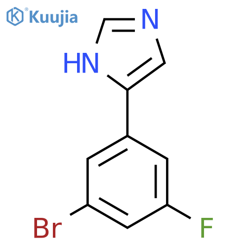 4-(3-bromo-5-fluorophenyl)-1H-imidazole structure