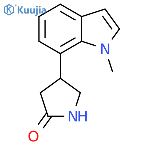 4-(1-methyl-1H-indol-7-yl)pyrrolidin-2-one structure