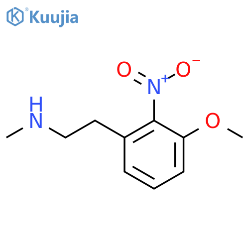 2-(3-methoxy-2-nitrophenyl)ethyl(methyl)amine structure