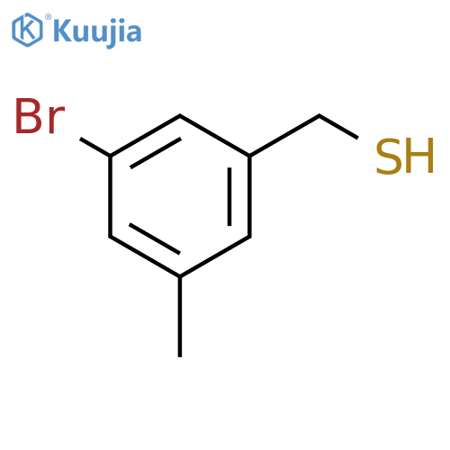 (3-bromo-5-methylphenyl)methanethiol structure