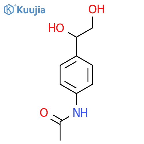 N-4-(1,2-dihydroxyethyl)phenylacetamide structure