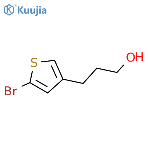 3-(5-bromothiophen-3-yl)propan-1-ol structure