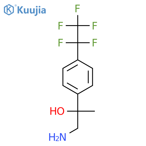 1-amino-2-4-(pentafluoroethyl)phenylpropan-2-ol structure
