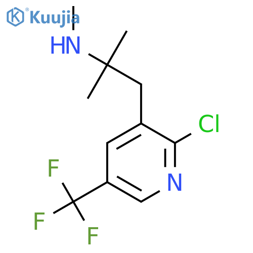 {1-2-chloro-5-(trifluoromethyl)pyridin-3-yl-2-methylpropan-2-yl}(methyl)amine structure