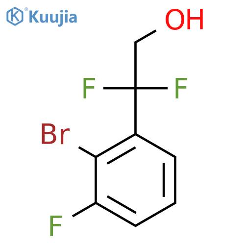 2-(2-bromo-3-fluorophenyl)-2,2-difluoroethan-1-ol structure