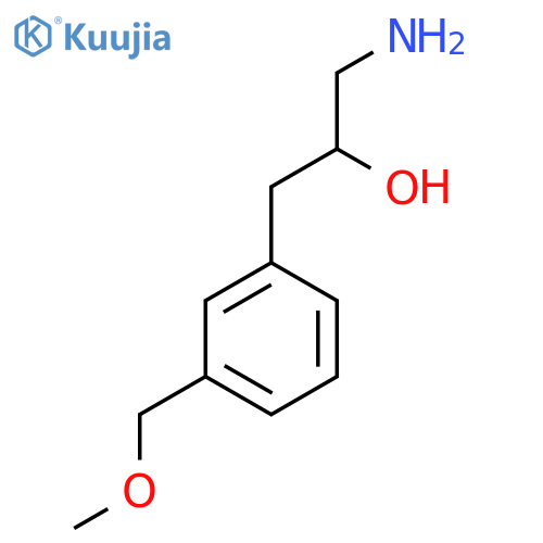 1-amino-3-3-(methoxymethyl)phenylpropan-2-ol structure