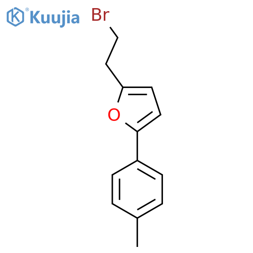 2-(2-Bromoethyl)-5-(4-methylphenyl)furan structure