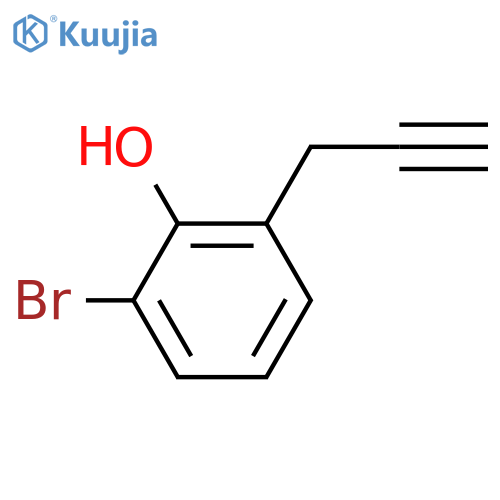 2-bromo-6-(prop-2-yn-1-yl)phenol structure