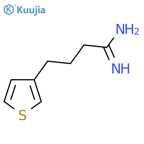 4-(thiophen-3-yl)butanimidamide structure