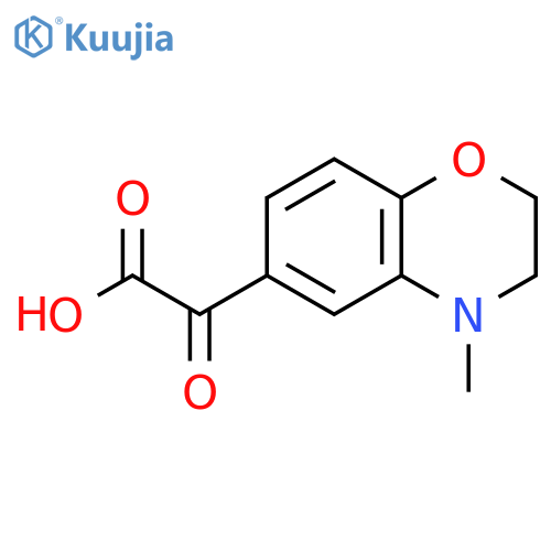2-(4-methyl-3,4-dihydro-2H-1,4-benzoxazin-6-yl)-2-oxoacetic acid structure