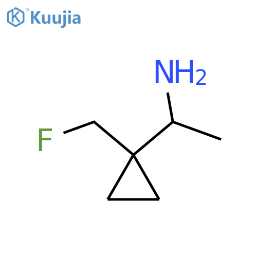 1-1-(fluoromethyl)cyclopropylethan-1-amine structure