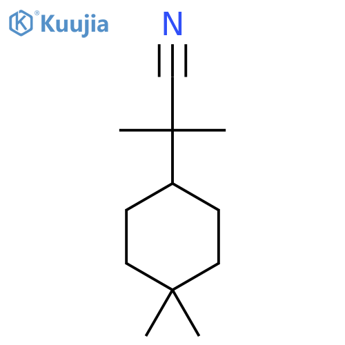 2-(4,4-dimethylcyclohexyl)-2-methylpropanenitrile structure