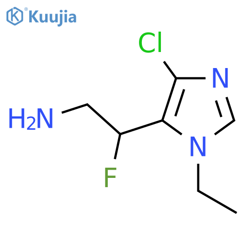 2-(4-chloro-1-ethyl-1H-imidazol-5-yl)-2-fluoroethan-1-amine structure