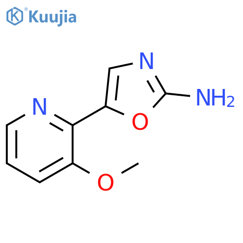 5-(3-methoxypyridin-2-yl)-1,3-oxazol-2-amine structure