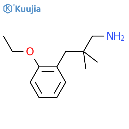3-(2-ethoxyphenyl)-2,2-dimethylpropan-1-amine structure