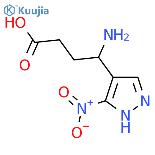 4-amino-4-(3-nitro-1H-pyrazol-4-yl)butanoic acid structure