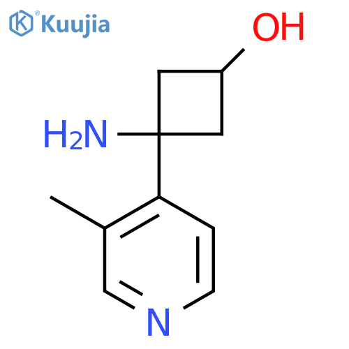 3-amino-3-(3-methylpyridin-4-yl)cyclobutan-1-ol structure