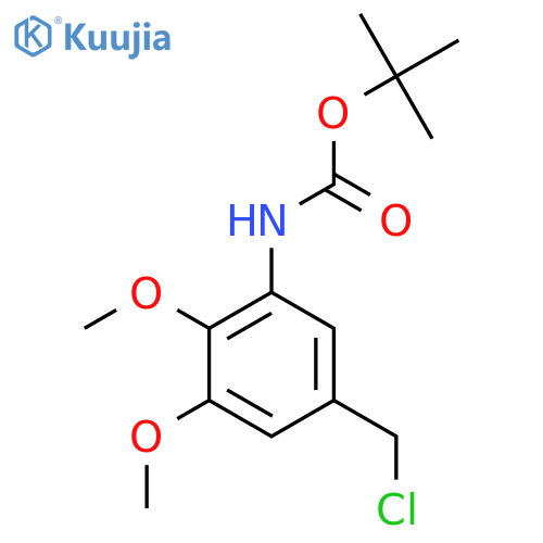 tert-butyl N-5-(chloromethyl)-2,3-dimethoxyphenylcarbamate structure