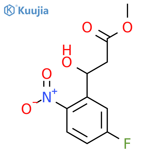 methyl 3-(5-fluoro-2-nitrophenyl)-3-hydroxypropanoate structure