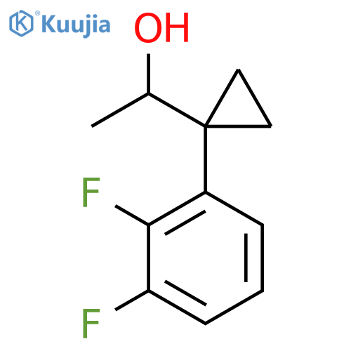 1-1-(2,3-difluorophenyl)cyclopropylethan-1-ol structure