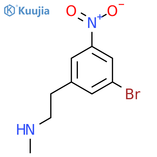 2-(3-bromo-5-nitrophenyl)ethyl(methyl)amine structure