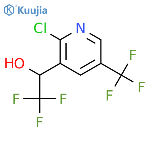 1-2-chloro-5-(trifluoromethyl)pyridin-3-yl-2,2,2-trifluoroethan-1-ol structure