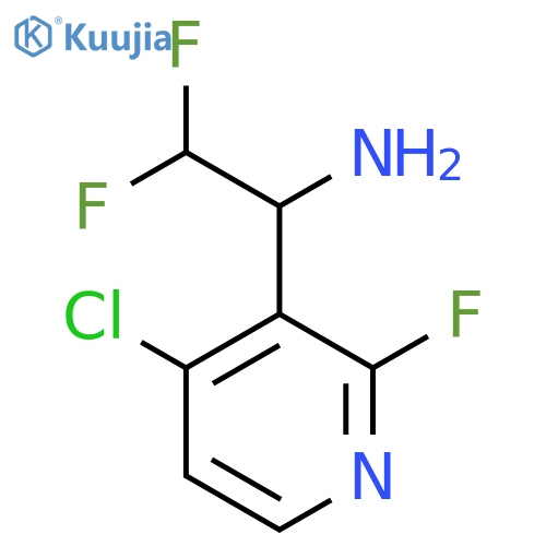 1-(4-chloro-2-fluoropyridin-3-yl)-2,2-difluoroethan-1-amine structure