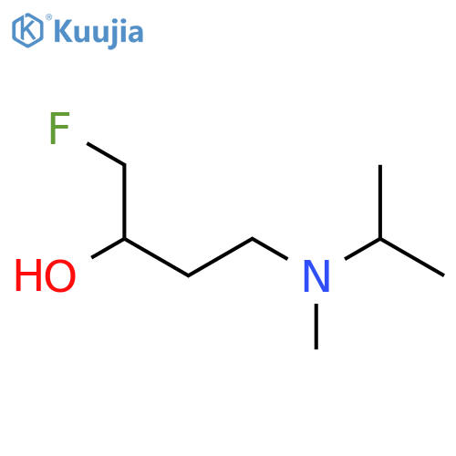 1-fluoro-4-methyl(propan-2-yl)aminobutan-2-ol structure