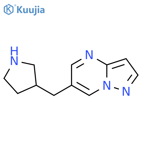 3-({pyrazolo1,5-apyrimidin-6-yl}methyl)pyrrolidine structure