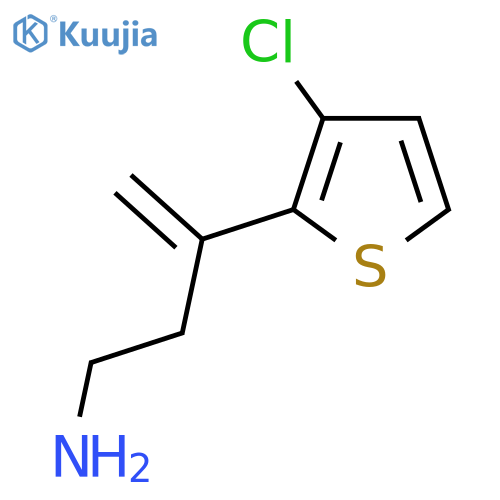 3-(3-chlorothiophen-2-yl)but-3-en-1-amine structure