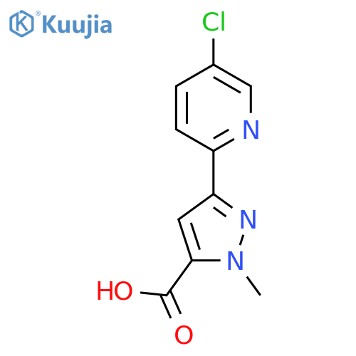 3-(5-chloropyridin-2-yl)-1-methyl-1H-pyrazole-5-carboxylic acid structure