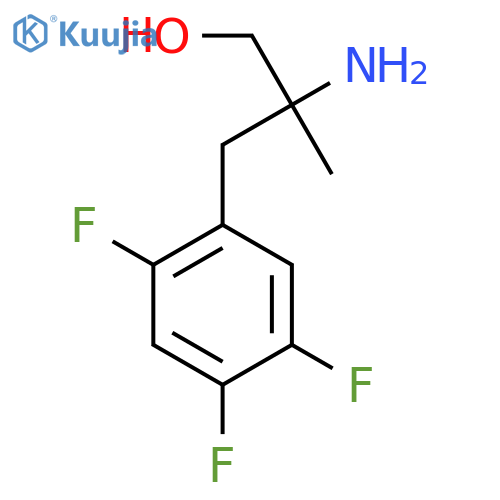 2-amino-2-methyl-3-(2,4,5-trifluorophenyl)propan-1-ol structure