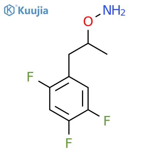 O-1-(2,4,5-trifluorophenyl)propan-2-ylhydroxylamine structure