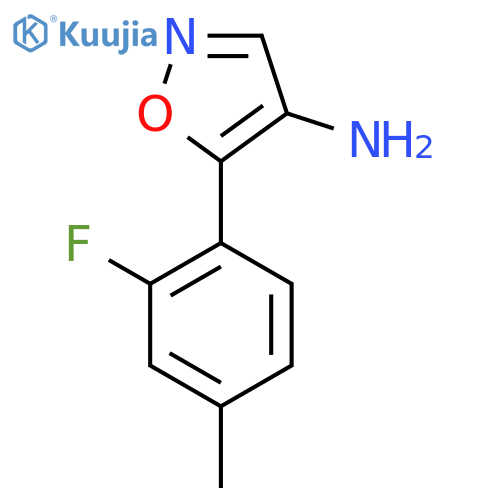 5-(2-fluoro-4-methylphenyl)-1,2-oxazol-4-amine structure