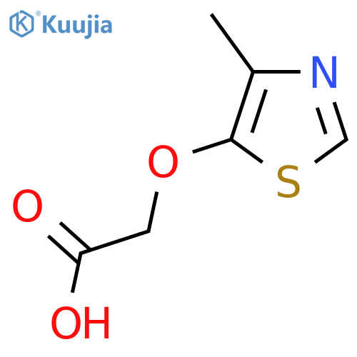 2-(4-methyl-1,3-thiazol-5-yl)oxyacetic acid structure