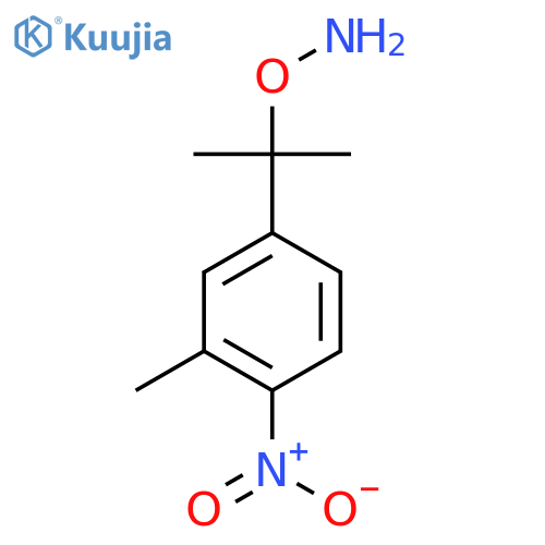 O-2-(3-methyl-4-nitrophenyl)propan-2-ylhydroxylamine structure
