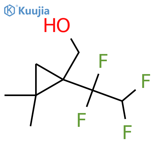 2,2-dimethyl-1-(1,1,2,2-tetrafluoroethyl)cyclopropylmethanol structure