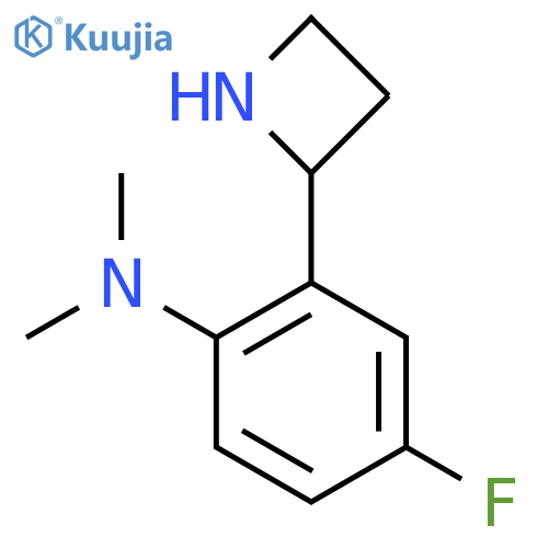 2-(azetidin-2-yl)-4-fluoro-N,N-dimethylaniline structure