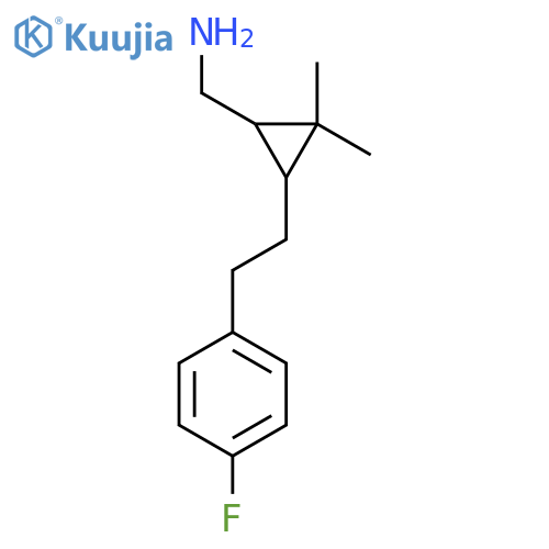 {3-2-(4-fluorophenyl)ethyl-2,2-dimethylcyclopropyl}methanamine structure