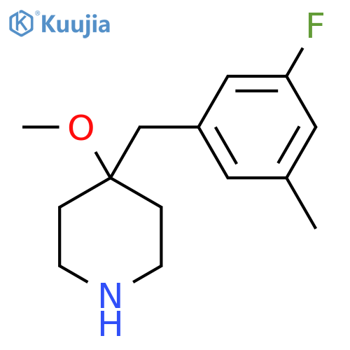 4-(3-fluoro-5-methylphenyl)methyl-4-methoxypiperidine structure