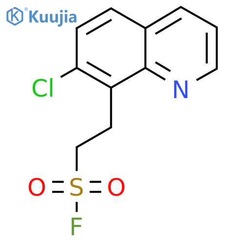 2-(7-chloroquinolin-8-yl)ethane-1-sulfonyl fluoride structure