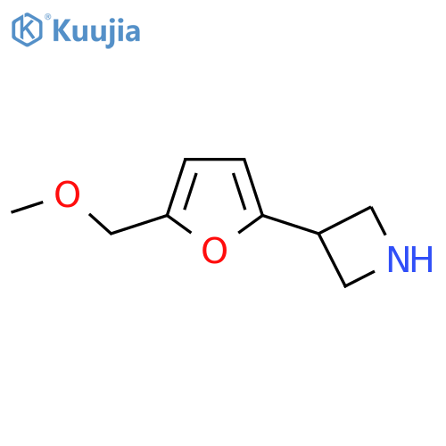 3-5-(methoxymethyl)furan-2-ylazetidine structure